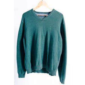 Vintage Green IZOD V-Neck Sweater